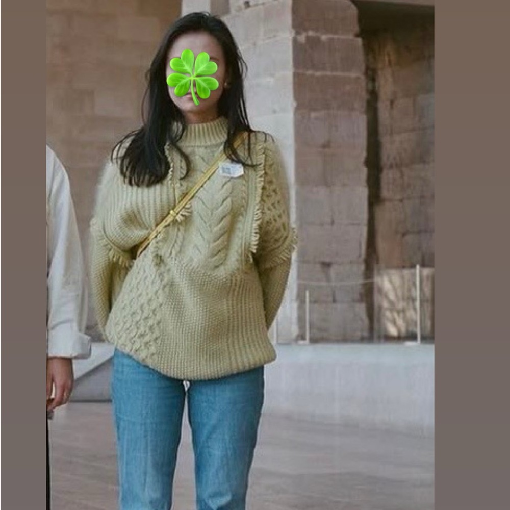 Lemon Knit Sweater (Oversized)